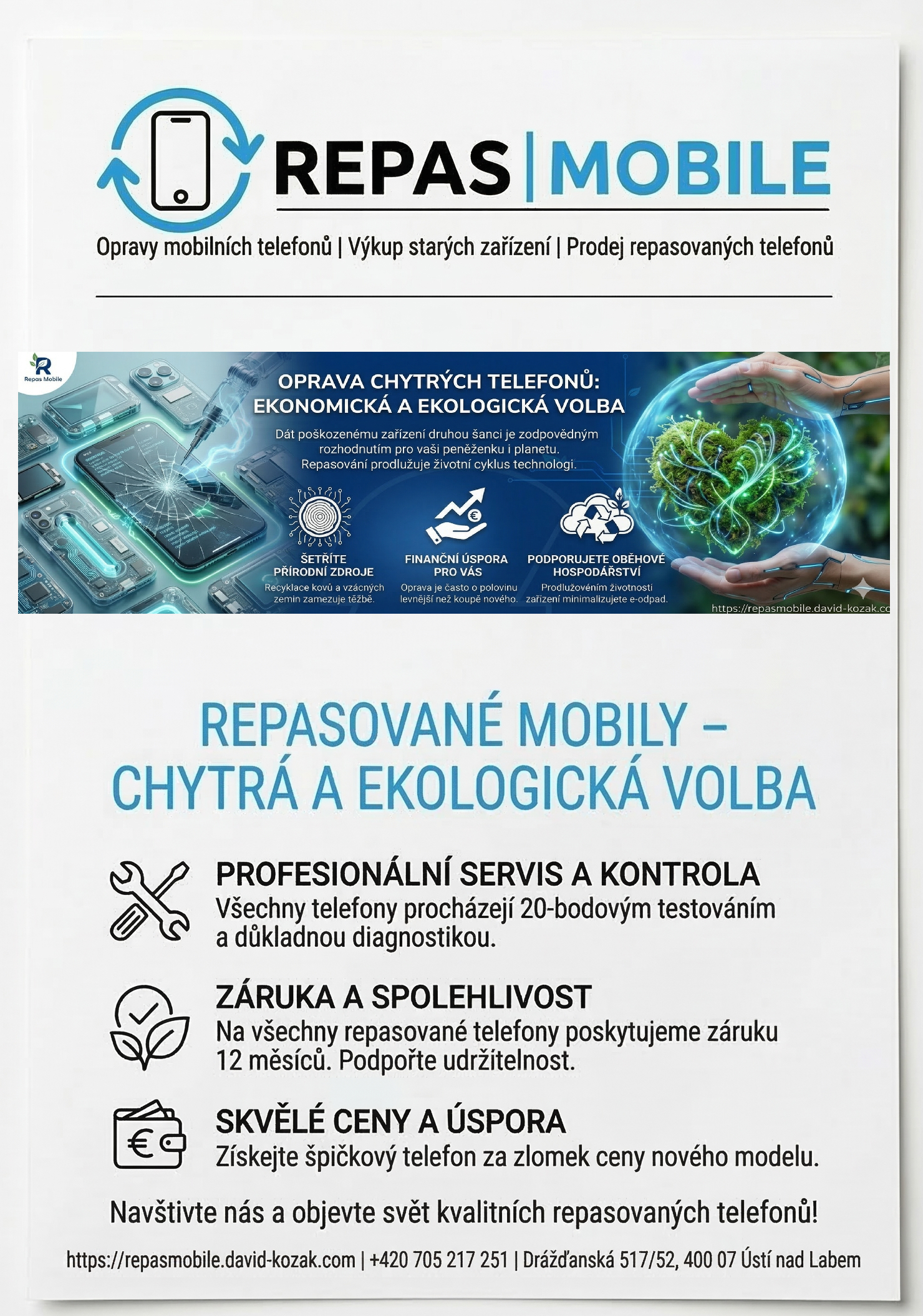 Repas Mobile reklama na repasované telefony